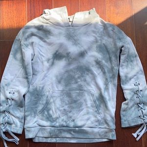 American Eagle Lace-up sleeve sweatshirt